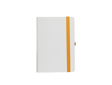 Ежедневник блокнот А5  UV NOTE, белый с оранжевым